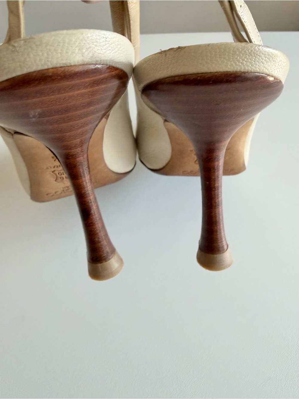 Jimmy Choo Kansas Goat Leather Slingback Heels 35½ - Picture 7 of 8